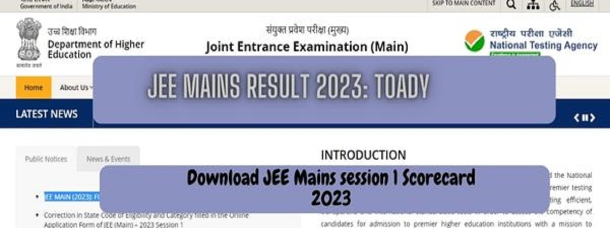 JEE main result 2023