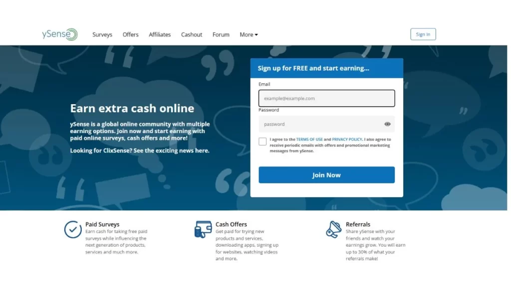 register ysense pc